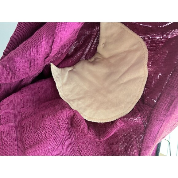 Ming Wang Cardigan Size 2X Mulberry Purple Black Funky Artsy Abstract Colorful - Picture 6 of 8